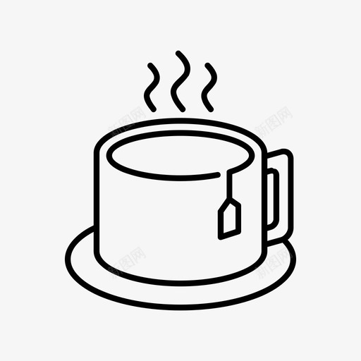 茶茶杯热茶图标svg_新图网 https://ixintu.com 热茶 热饮 热饮料 茶 茶杯