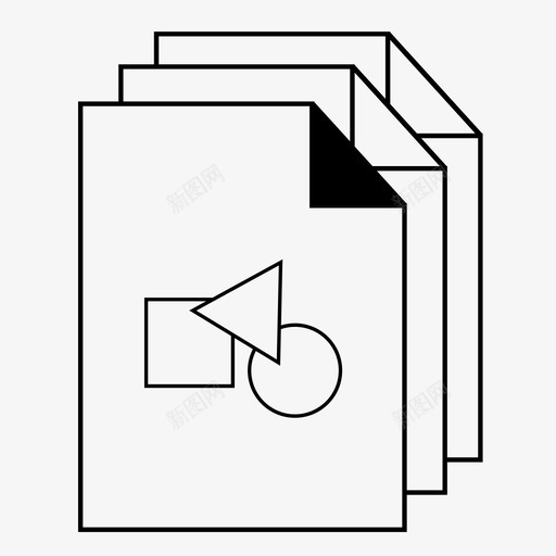illustrator文件单击打开图标svg_新图网 https://ixintu.com illustrator文件 单击 图片 打开 文档图标 照片 视图