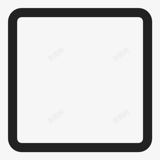 正方形复选框几何体图标svg_新图网 https://ixintu.com 几何体 复选框 形状 正方形