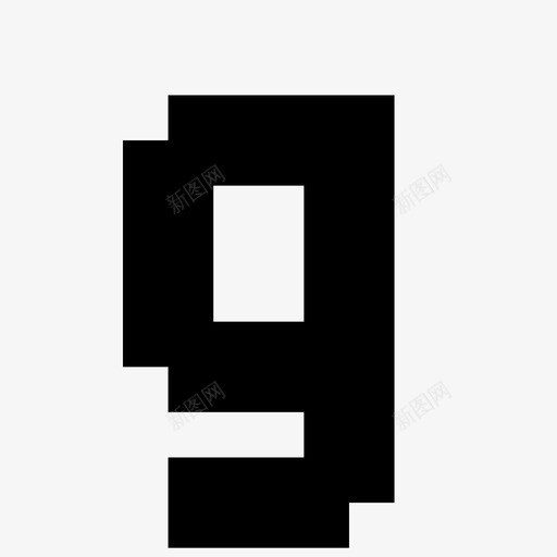 g 像素字母7 x高图标svg_新图网 https://ixintu.com 像素字母7 x高 g