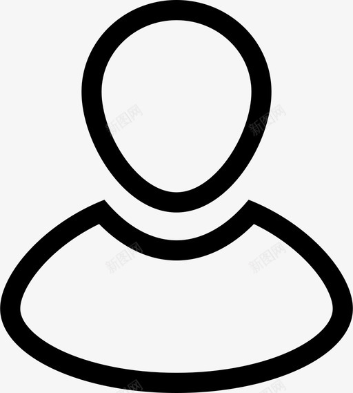 个人资料用户个人图标svg_新图网 https://ixintu.com 个人 个人资料 人物 化身 女人 用户图片 男人 瘦 脸