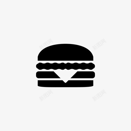 芝士汉堡肉垃圾食品图标svg_新图网 https://ixintu.com 垃圾食品 快餐 火腿 牛肉 肉 芝士汉堡 面包 鸡肉