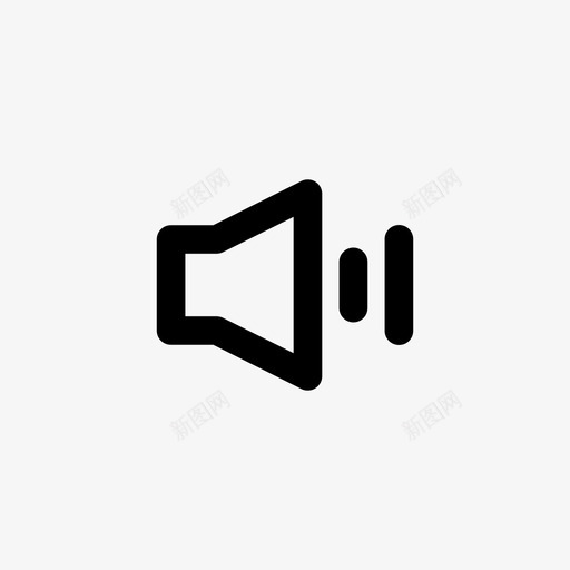 中等音量噪音播放器图标svg_新图网 https://ixintu.com ui ui元素 中等音量 噪音 声音 多媒体ui元素 扬声器 播放器 曲目 歌曲 用户界面 视频
