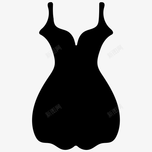 采购产品洋装婴儿装衣服图标svg_新图网 https://ixintu.com 婴儿装 意大利面肩带 意大利面肩带连衣裙 衣服 采购产品洋装 鸡尾酒会礼服