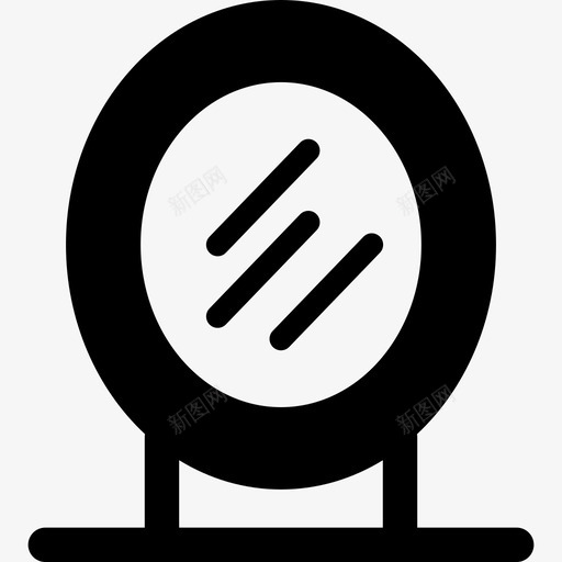镜子浴室美容图标svg_新图网 https://ixintu.com 化妆间 外观 梳妆台 浴室 美容 镜子