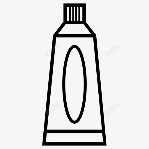 牙膏牙膏管强力胶图标svg_新图网 https://ixintu.com 卫生用品 口腔卫生 口腔护理 强力胶 牙科卫生 牙科护理 牙膏 牙膏管