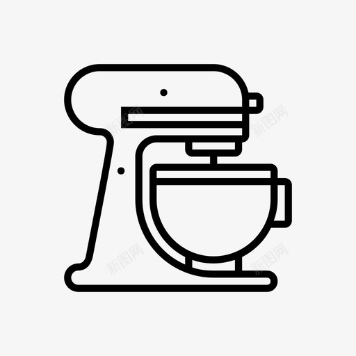 立式搅拌机肉类量具图标svg_新图网 https://ixintu.com 刀 制作食品 厨房用具 厨房配件 意大利面 玻璃器皿 立式搅拌机 肉类 超级厨房 量具