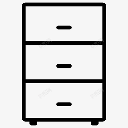 抽屉档案盒子图标svg_新图网 https://ixintu.com 办公用品 抽屉 收件箱 文件 档案 盒子 管理