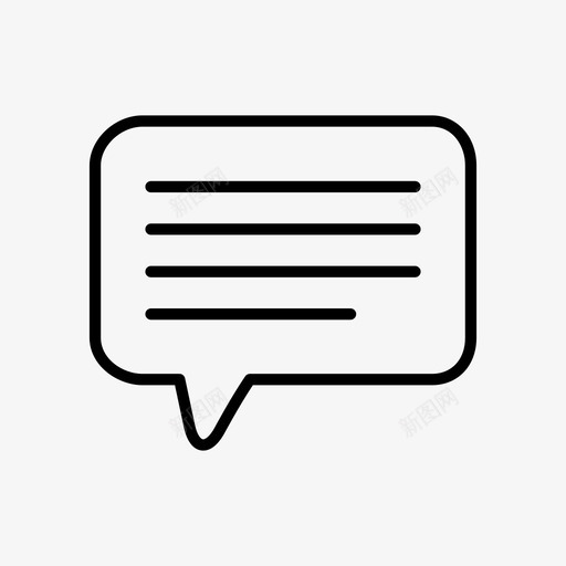 语音泡泡短信文字图标svg_新图网 https://ixintu.com 口语 巴克 文字 短信 聊天 语音泡泡 谈话