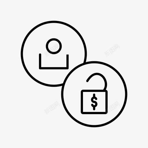 解锁资金个人资料释放图标svg_新图网 https://ixintu.com 个人资料 保险箱 安全 用户 用户帐户 用户活动 解锁 解锁资金 释放