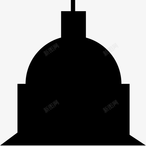 梵蒂冈建筑天主教图标svg_新图网 https://ixintu.com 塔 天主教 宗教 建筑 教皇 梵蒂冈 罗马天主教