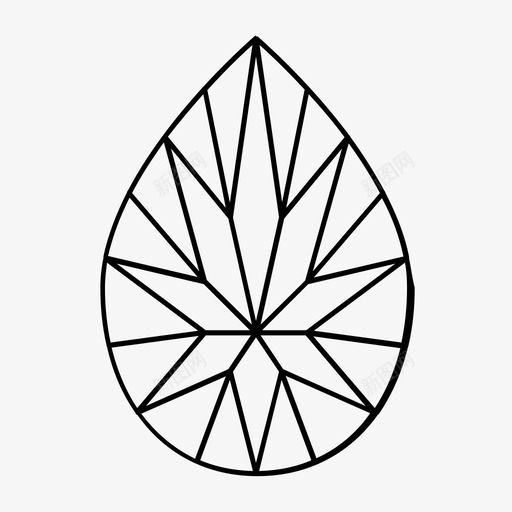 梨形钻石宝石珠宝图标svg_新图网 https://ixintu.com 奢华 宝石 梨形钻石 珍宝 珠宝 珠宝商 财富 迷你金 钻石