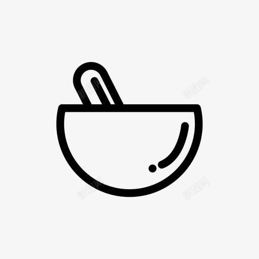 采购产品研钵和杵食品研磨图标svg_新图网 https://ixintu.com 医院 房子 研磨 药品 薄厨房用具 采购产品研钵和杵 食品
