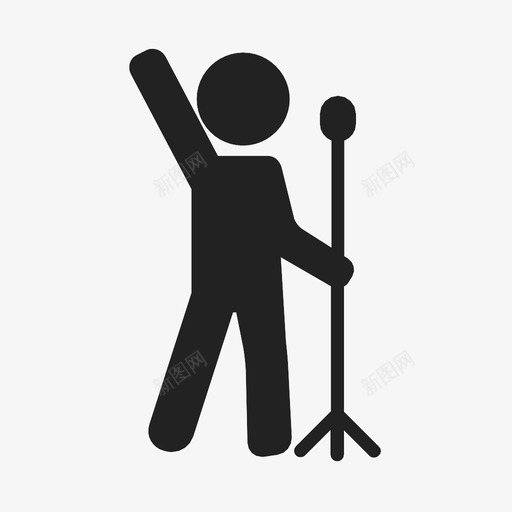 歌手歌曲演唱独唱图标svg_新图网 https://ixintu.com 歌手 歌曲演唱 独唱 舞台歌手 艺人 表演 表演者 音乐家