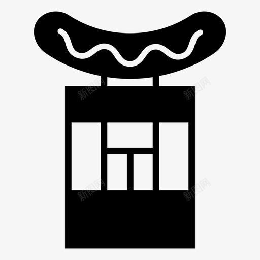热狗摊快餐热狗图标svg_新图网 https://ixintu.com 哥德堡 市场 快餐 热狗 热狗摊 香肠