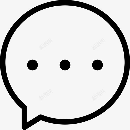 聊天泡泡通信消息图标svg_新图网 https://ixintu.com 文本 消息 消息聊天线图标 聊天泡泡 语音 谈话 通信