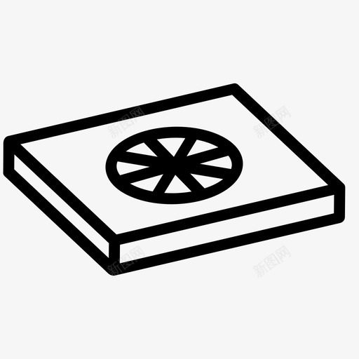 披萨盒披萨送货订单图标svg_新图网 https://ixintu.com 垃圾食品 快餐 意大利 披萨盒 披萨送货 美食 订单