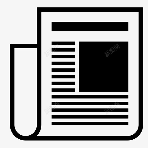 报纸出版物出版社图标svg_新图网 https://ixintu.com 出版物 出版社 报纸 文本 文章 杂志 版面