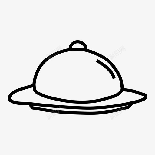 采购产品cloche餐具银器图标svg_新图网 https://ixintu.com 客房服务 服务 盘子 酒店服务 采购产品cloche 银器 食物展示 食物涂鸦 餐 餐具 餐厅