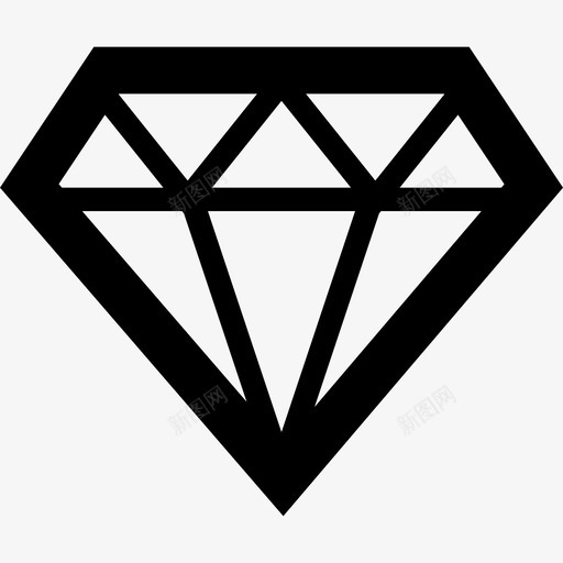 宝石闪亮红宝石图标svg_新图网 https://ixintu.com 克拉 刻面 宝石 红宝石 贵重 资产 钻石 闪亮