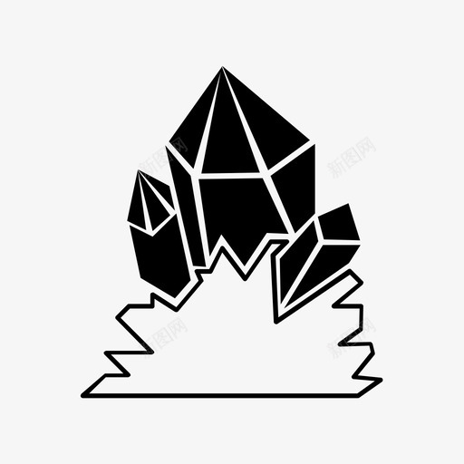 紫晶冰糖矿物岩石图标svg_新图网 https://ixintu.com 冰糖 晶体 石英 石英晶体 矿物 矿物岩石 紫晶 自然收藏家