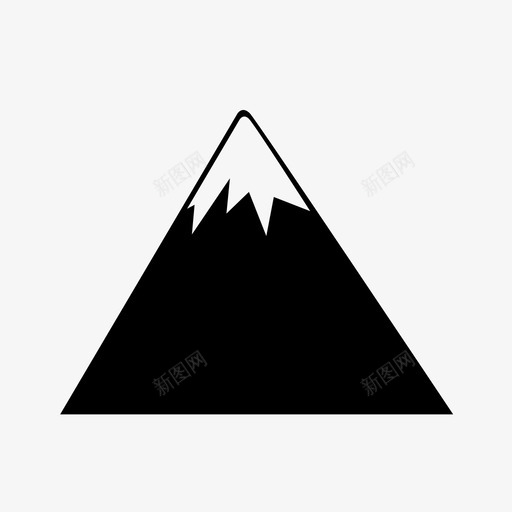 山雪山脉图标svg_新图网 https://ixintu.com 喜马拉雅山 山 山地 山峰 山脉 户外 探索 蒙大拿 雪