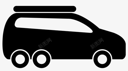 货车车辆旅行图标svg_新图网 https://ixintu.com 小型货车 旅行 汽车 货车 车轮 车辆 运输 驾驶