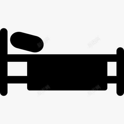 床单人床夜床图标svg_新图网 https://ixintu.com 单人床 夜床 家具 床 柔软 酒店床