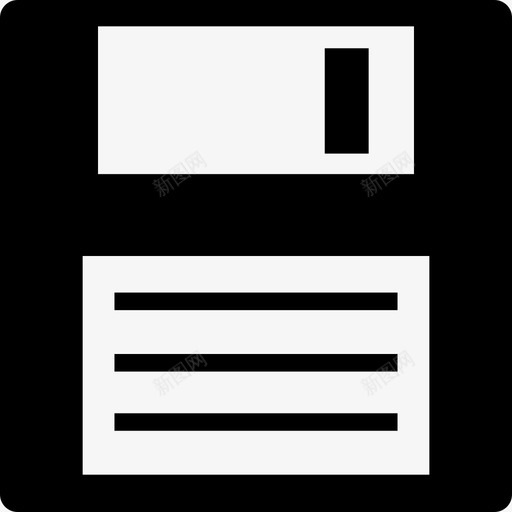 软盘数字数据存储或保存接口符号基本应用图标svg_新图网 https://ixintu.com 基本应用 软盘数字数据存储或保存接口符号