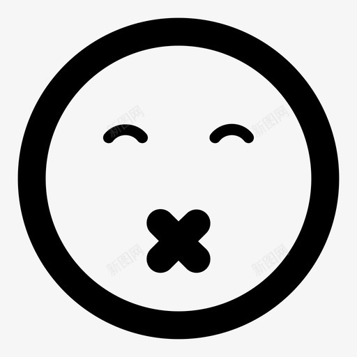 吻情绪可爱图标svg_新图网 https://ixintu.com 可爱 吻 情绪 感觉 笑脸 表情 面部表情