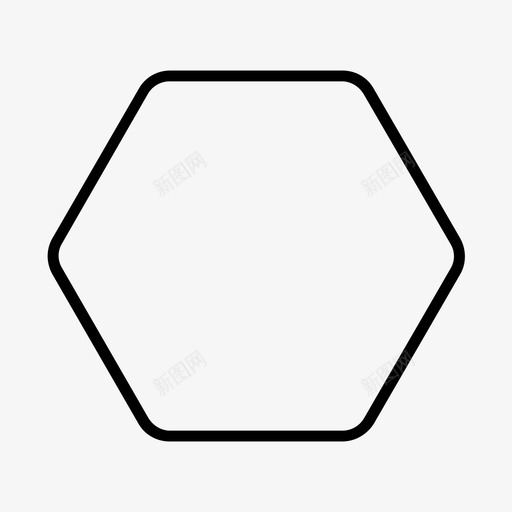 六边形扳手六边形图标svg_新图网 https://ixintu.com 六边形 六边形扳手