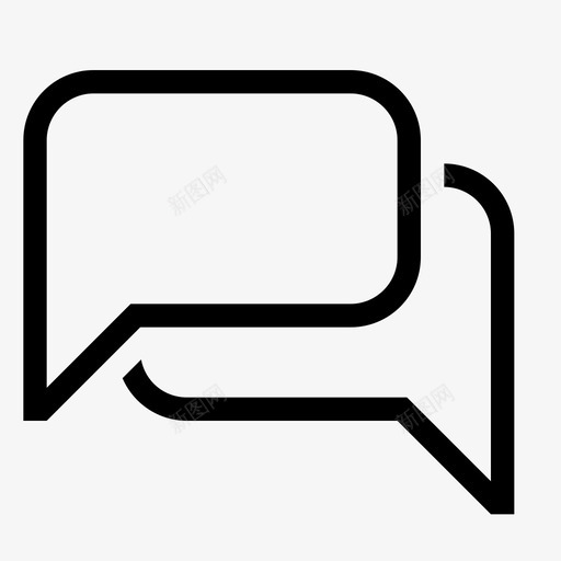 语音气泡对话备忘录图标svg_新图网 https://ixintu.com 信息 备忘录 对话 材料设计图标灯 线程 语音气泡