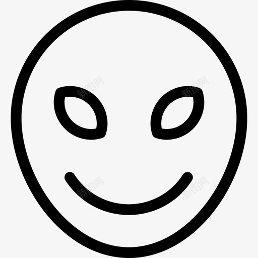 外星人不明飞行物火星人图标svg_新图网 https://ixintu.com 不明飞行物 外国 外星人 木星 火星人 绿人 脸 表情 表情符号线图标