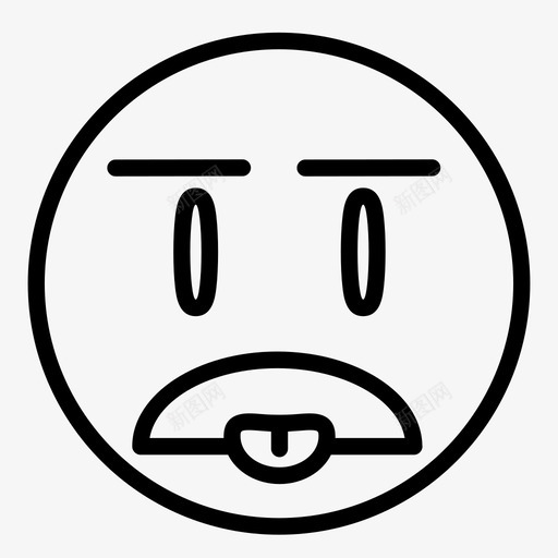 厌恶不活泼坏品味图标svg_新图网 https://ixintu.com 不活泼 厌恶 坏品味 基本情绪 笑脸