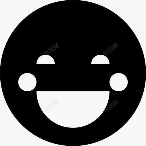脸红微笑胭脂图标svg_新图网 https://ixintu.com 发火 尴尬 微笑 挠痒 热 眼睛 红 胭脂 脸 脸红 表情