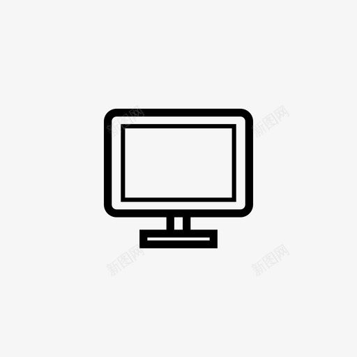 显示器电脑电脑屏幕图标svg_新图网 https://ixintu.com 小而简单 显示器 桌面 电脑 电脑屏幕 电视