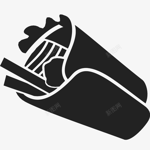 烤肉串玉米卷烤面包圈图标svg_新图网 https://ixintu.com 包装 快餐 烤肉串 烤面包圈 玉米卷 陀螺 食品和饮料