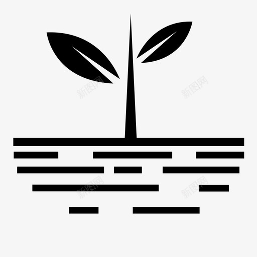 有机土壤幼苗图标svg_新图网 https://ixintu.com 公平 土壤 幼苗 有机 植物 生长 自然