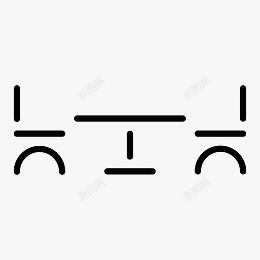 餐桌椅子家具图标svg_新图网 https://ixintu.com 家具 座椅 椅子 酒店 餐桌