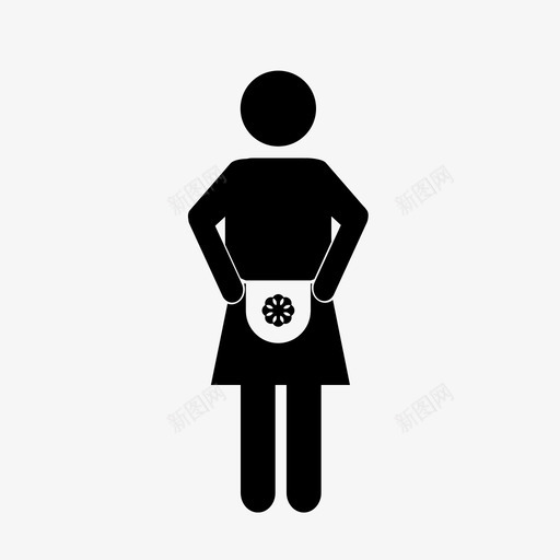 家庭围裙女孩图标svg_新图网 https://ixintu.com 围裙 女孩 妇女 姐妹 家庭 家庭主妇 清洁女工 装配线