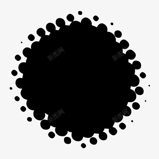 点模糊斑点图标svg_新图网 https://ixintu.com 一起 全屏 打印 打印机 斑点 模糊 点 飞溅