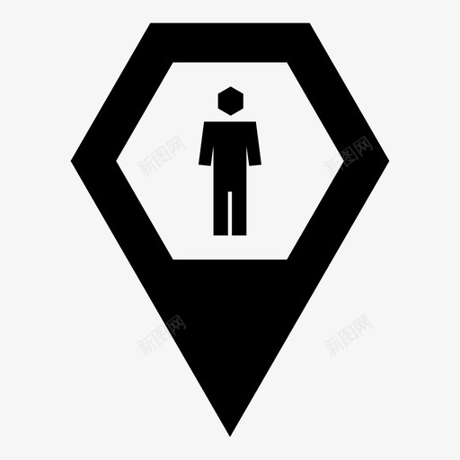 男厕男厕区男用区图标svg_新图网 https://ixintu.com 地图标记和指针 导航 指针 男厕 男厕区 男用区 限制性
