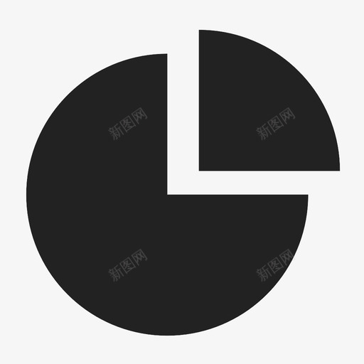 饼图统计切片图标svg_新图网 https://ixintu.com 信息图 共享 分析 切片 划分 报表 数据可视化 统计 饼图