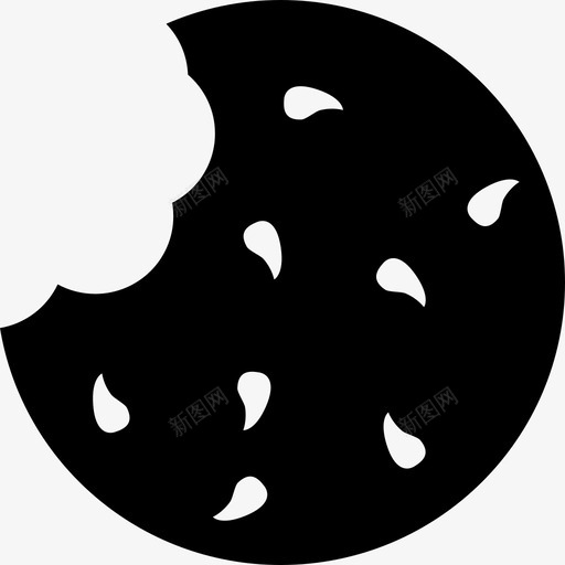 曲奇被咬曲奇小口饼干图标svg_新图网 https://ixintu.com 儿童曲奇 坚果曲奇 小口饼干 巧克力曲奇 曲奇 款待 被咬曲奇 零食 食品和饮料图标 饥饿