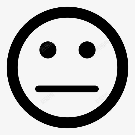 中性面孔面部表情图标svg_新图网 https://ixintu.com 中性 好吧 情绪 无兴趣 没事 消极 面孔 面部表情