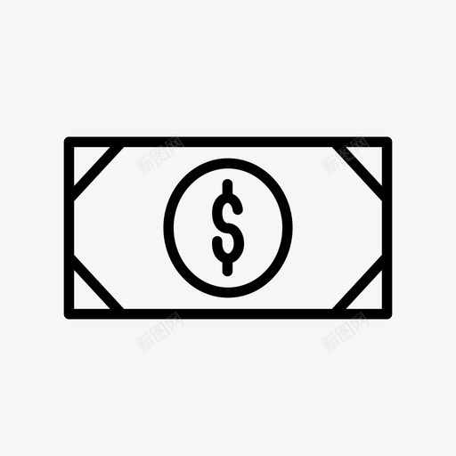 美元贸易货币图标svg_新图网 https://ixintu.com 商业 现金 美元 货币 贸易 金融 银行 银行和金融卷2