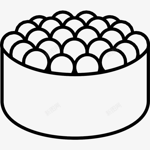 冈根寿司亚洲食品日本料理图标svg_新图网 https://ixintu.com 亚洲料理 亚洲食品 冈根寿司 日本料理 日本食品 食品
