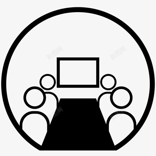 部门办公桌重要会议图标svg_新图网 https://ixintu.com 办公桌 部门 重要会议