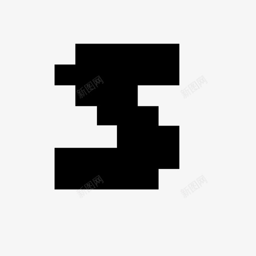 s 像素字母7 x高图标svg_新图网 https://ixintu.com 像素字母7 x高 s