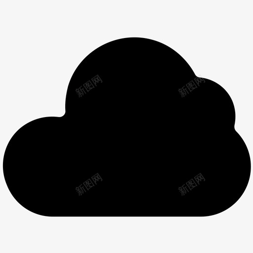云乌云灰云图标svg_新图网 https://ixintu.com 乌云 云 天气 天空云 平滑实心图标 浮云 灰云 雨云